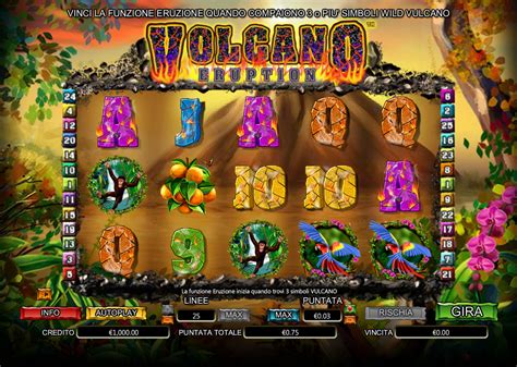 Volcano casino for money versión móvil.